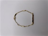 Bracciale Bracciale Piastrina Baby in Oro giallo BR OG MAG/PIAS G2.3 Soma Gioielli M9.3